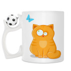 Кружка с футбольным мячиком