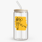 Банка с бамбуковой крышкой