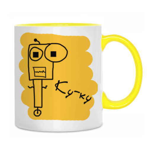 Кружка с принтом Ку-ку