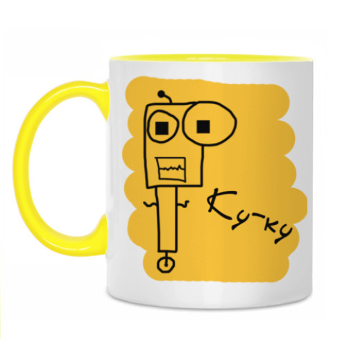 Кружка с принтом Ку-ку