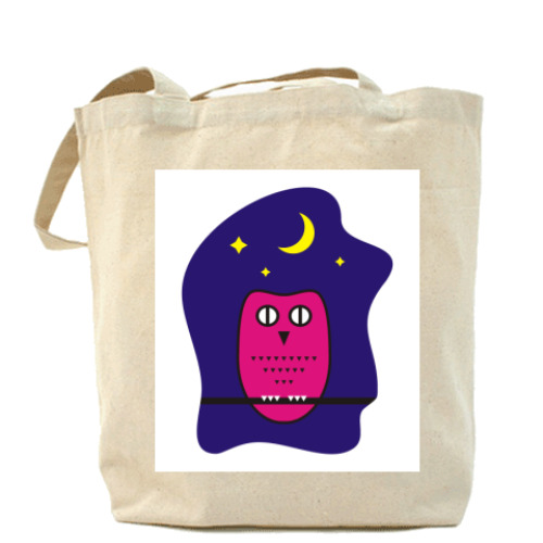 Сумка шоппер с принтом Сова
