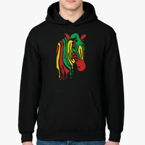 Толстовка худи с принтом ZEBRA