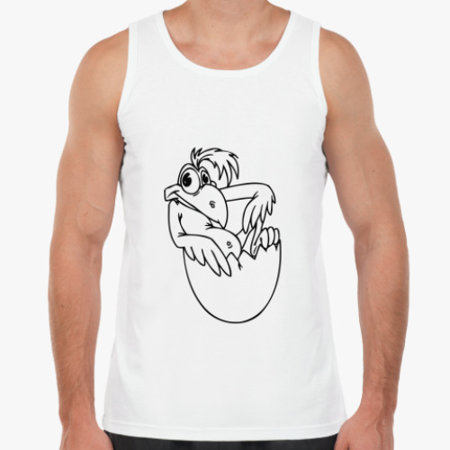 Майка с принтом Попугай