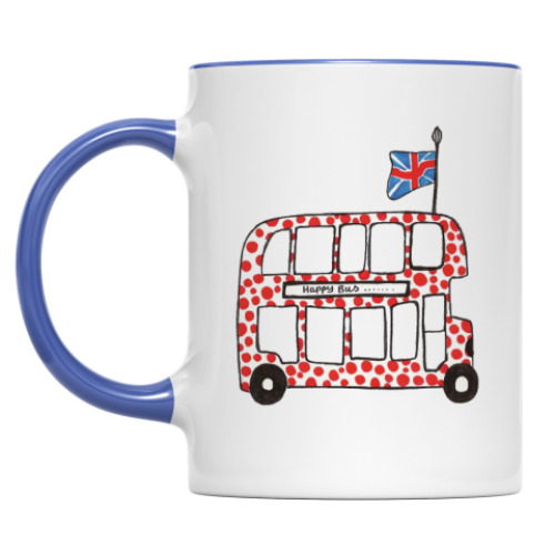 Кружка с принтом London bus