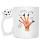 Кружка с футбольным мячиком