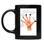 Кружка цветная UV-DTF