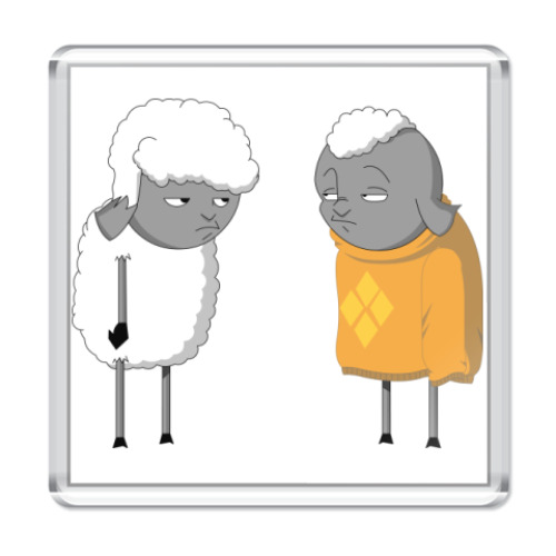 Магнит с принтом OFFцы