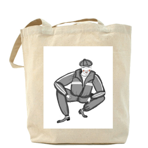 Сумка шоппер с принтом Гопник