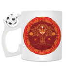 Кружка с футбольным мячиком