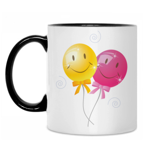 Кружка с принтом Шарики