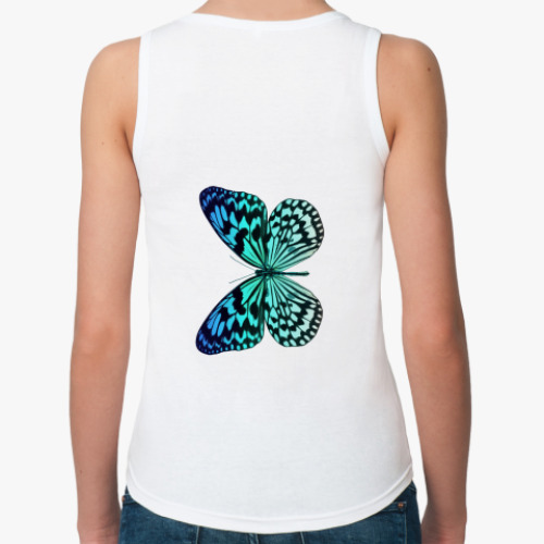Женская майка бабочка