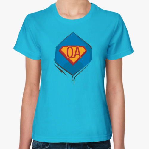 Женская футболка Super QA