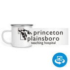 Кружка металлическая белая (круговая запечатка)