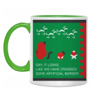 Двухцветная кружка Artificial Border