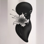 Тень с цветочком