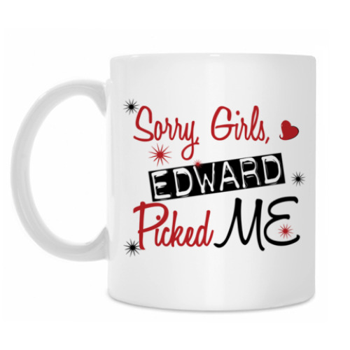 Кружка с принтом Sorry girls