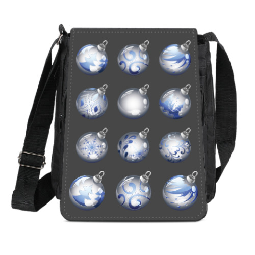 Сумка-планшет Елочные шары