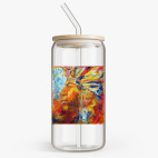 Банка с бамбуковой крышкой