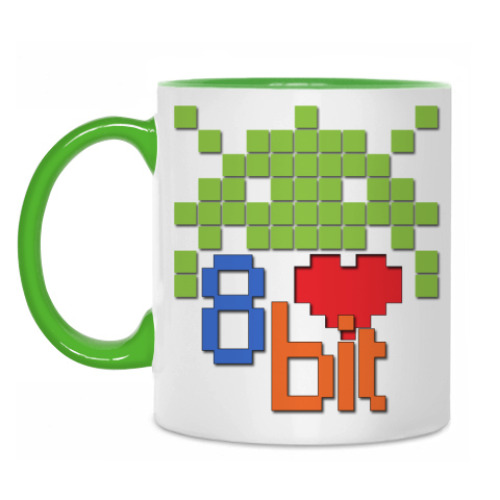 Кружка с принтом Space invaders / 8 bit