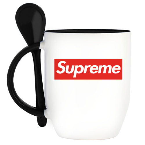 Кружка с ложкой Supreme