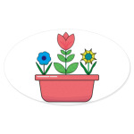 Кашпо с цветами