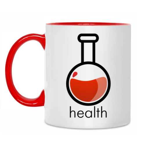 Кружка с принтом Health Poition