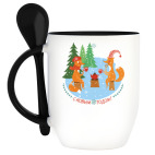 Кружка с ложкой