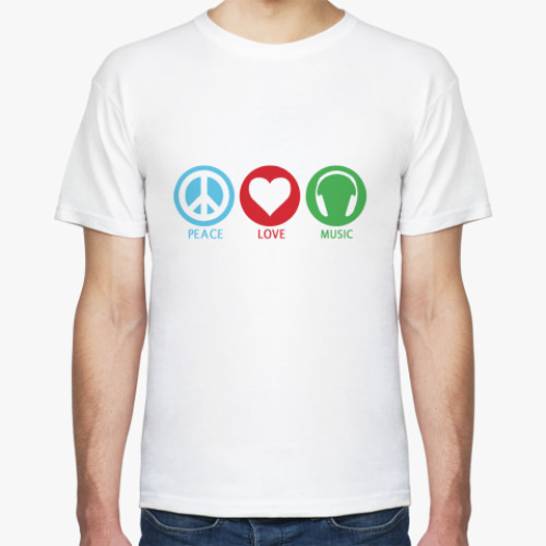 Футболка с принтом  Only love