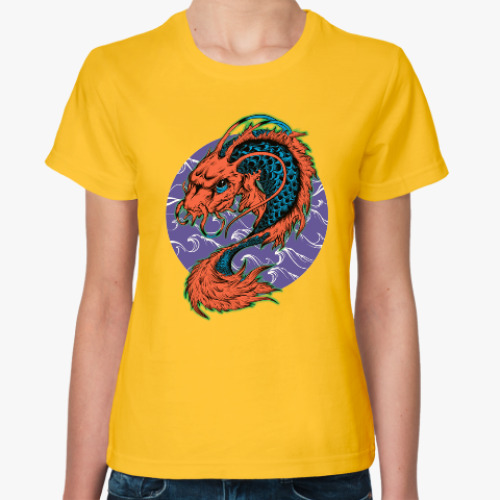 Женская футболка Dragon Fish
