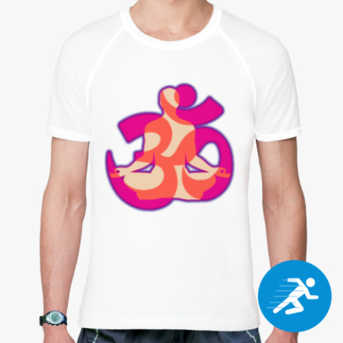 Спортивная футболка с принтом Йога с Ом