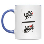 Двухцветная кружка WEBманьяки