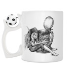 Кружка с футбольным мячиком
