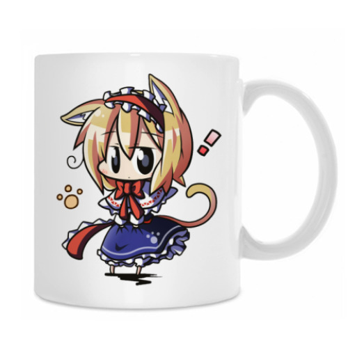 Кружка с принтом Нэко