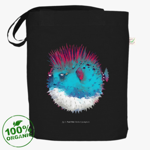 Сумка шоппер Брутальная рыба панк Punk fish