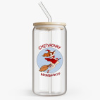 Банка с бамбуковой крышкой