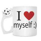 Кружка с футбольным мячиком