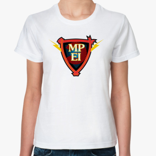 Классическая футболка с принтом МЭИ