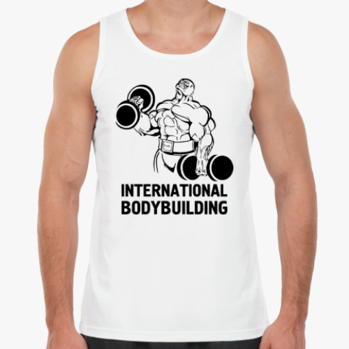 Майка с принтом  bodybuilding