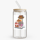 Банка с бамбуковой крышкой