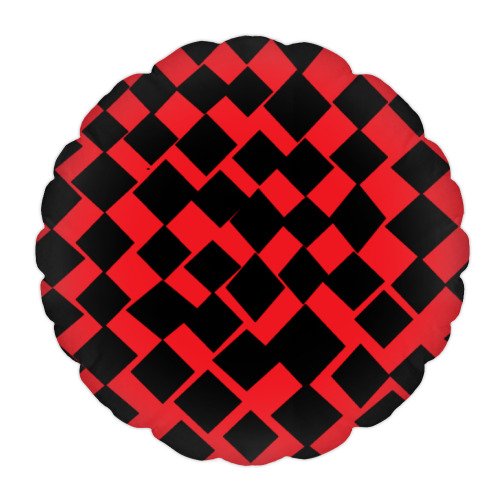 Подушка с принтом "Иллюзия"