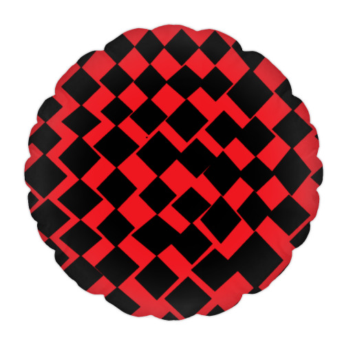 Подушка с принтом "Иллюзия"