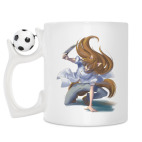 Кружка с футбольным мячиком