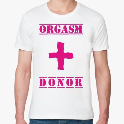 Футболка из органик-хлопка ORGASM DONOR