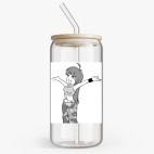 Банка с бамбуковой крышкой