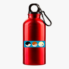 Металлическая бутылка 400 мл UV-DTF