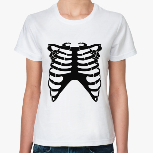 Классическая футболка Скелет человека