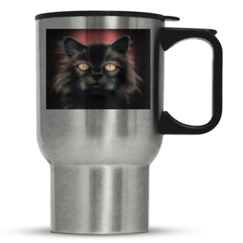 Кружка-термос с принтом Кот