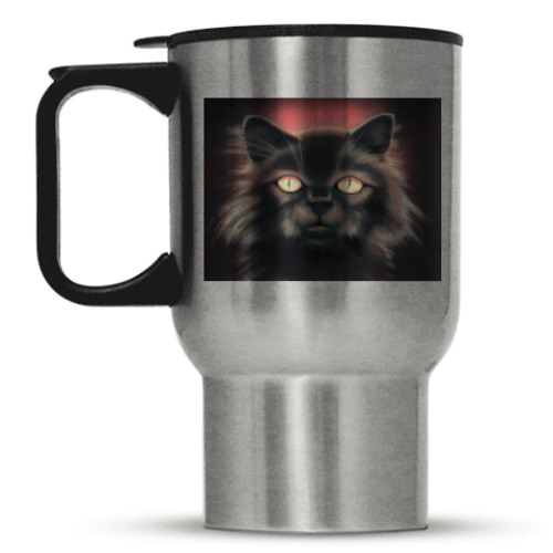 Кружка-термос с принтом Кот