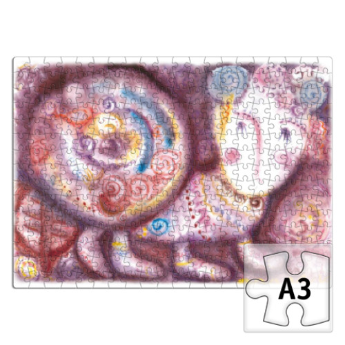 Пазл с принтом Улитка