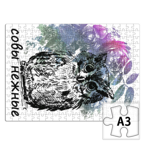 Пазл Совы Нежные